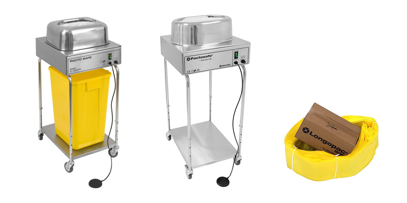 Pactosafe range of clinical waste removal products for hospitals